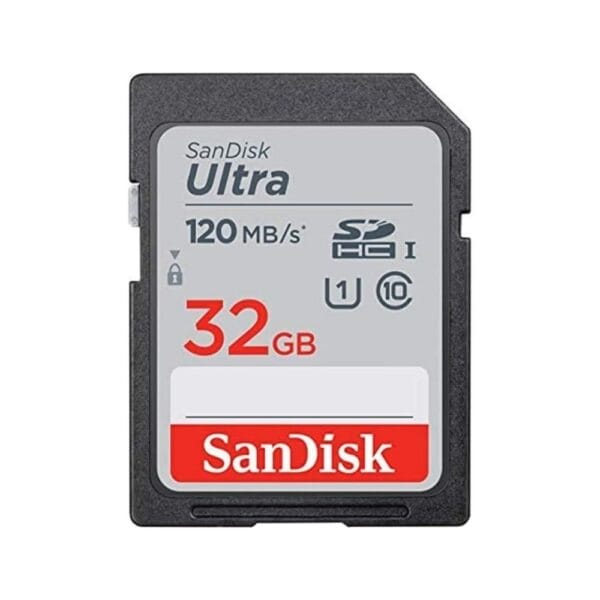 SANDISCK ULTRA 32GB MEMORY CARD 120MB/S